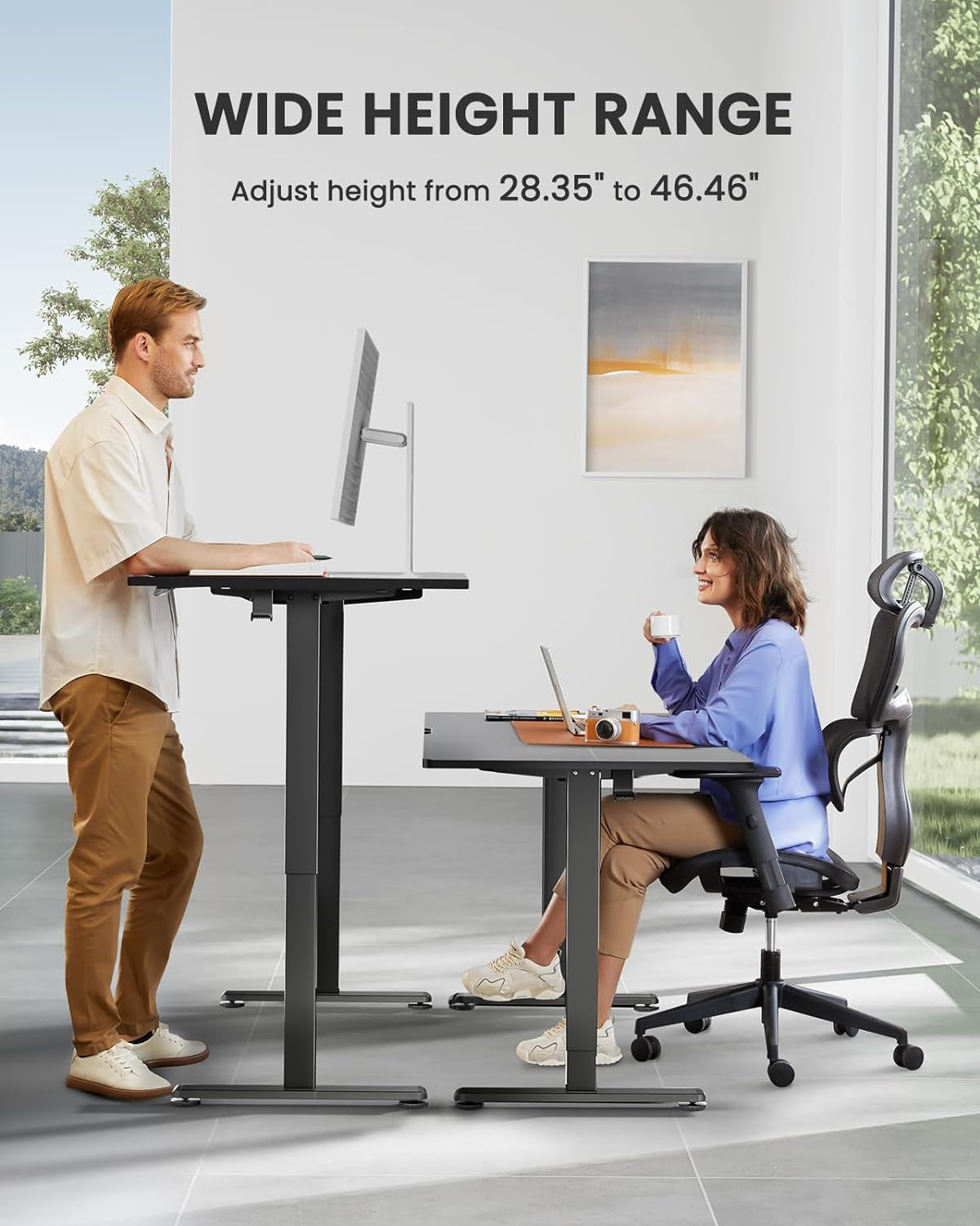 OfficePro Height Adjustable Electric Standing Desk