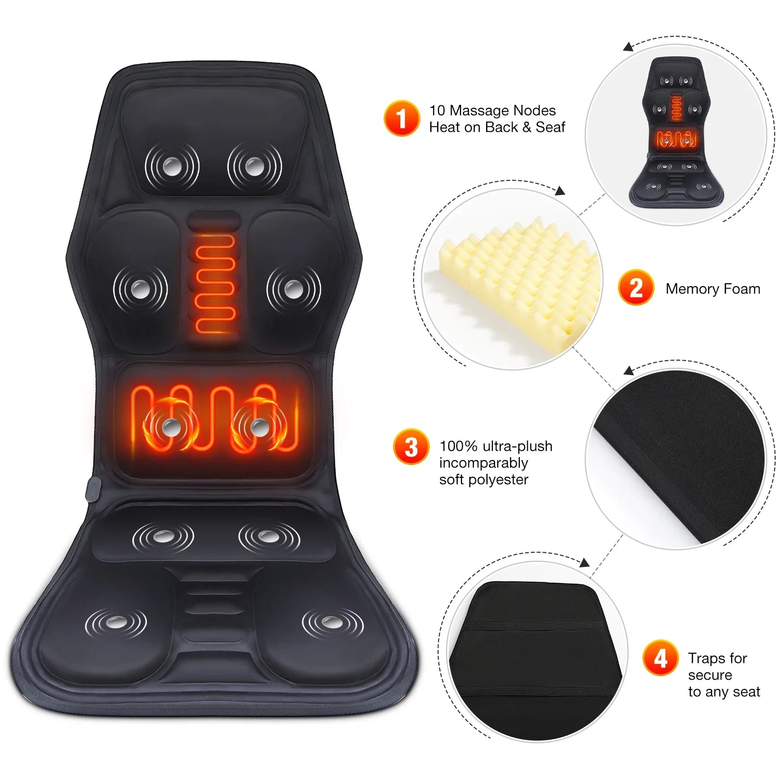 Electric Full-Body Massage  Chair Mat